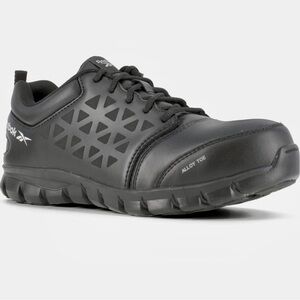 Reebok Work Mens Sublite Cushion Electrical Alloy Toe Work/Duty, Blk. 3.5W. NIB